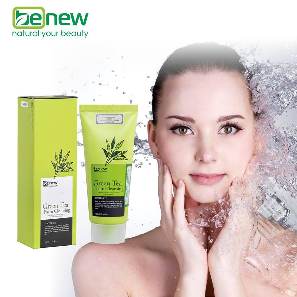 Sữa rửa mặt trà xanh Hàn Quốc Benew Green Tea (100ml)