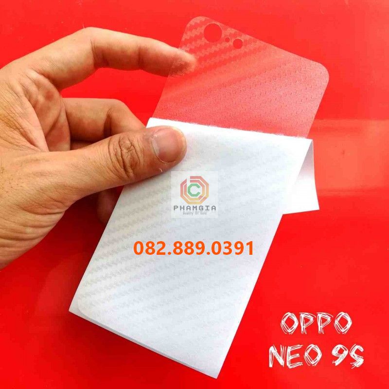 Miếng dán mặt lưng skin carbon Oppo Neo 9(A37)/ Neo 9s(A39)