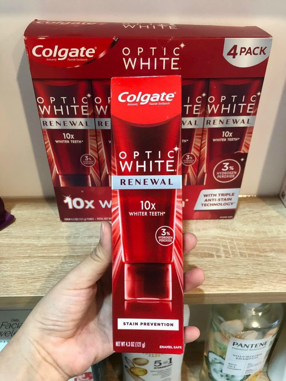 ⚡️⚡️⚡️ Colgate Optic White Renewal Toothpaste 4.1 oz, 4-pack ⚡️⚡️⚡️