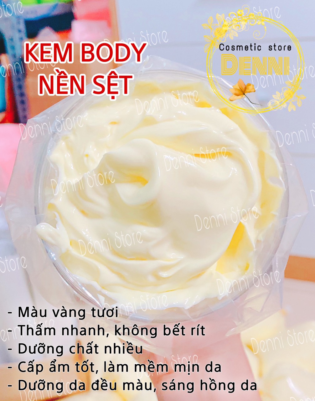 Lẻ hủ kem body nền sệt 500g