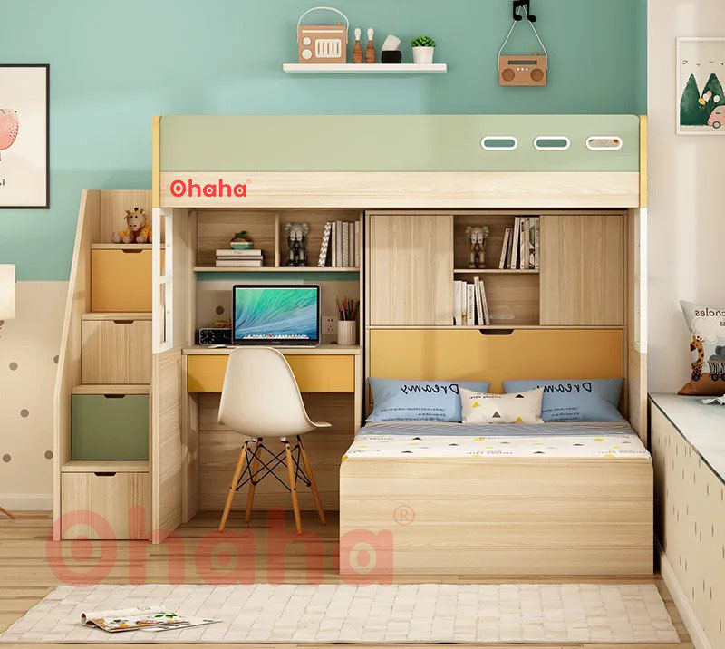 Giường tầng thông minh cao cấp ohaha - gtcc009