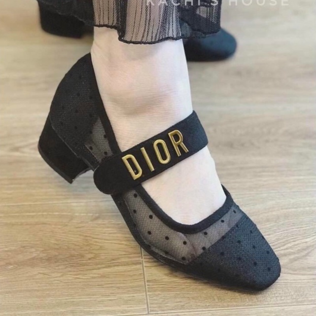 Giày búp bê Dior phối lưới đính logo cao cấp size 35-39 G1065 | Lazada.vn