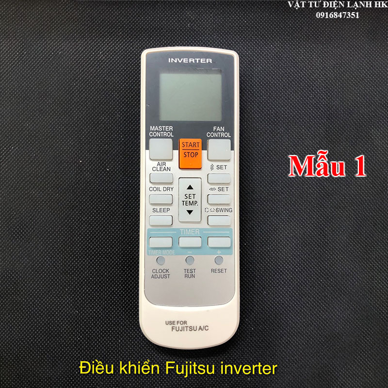 Remote máy lạnh fujitsu inverter ar-rae2u, điều khiển điều hòa fujisu mẫu 1 cao cấp