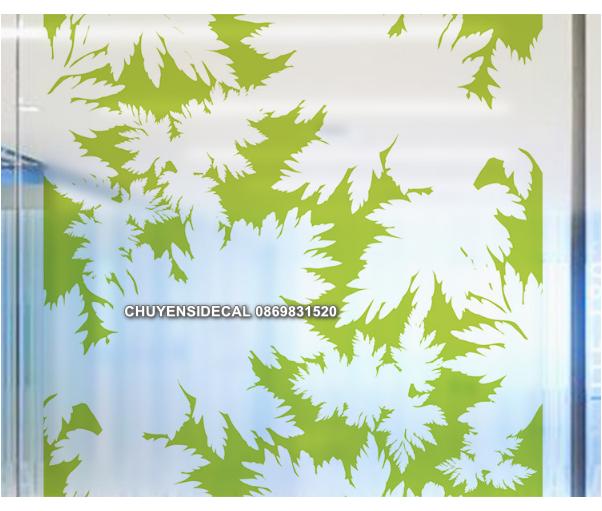 [HCM]Decal Dán Kính Cao Cấp - Họa Tiết Rằn Ri Xanh Lá ( 60x58cm )-DK7080