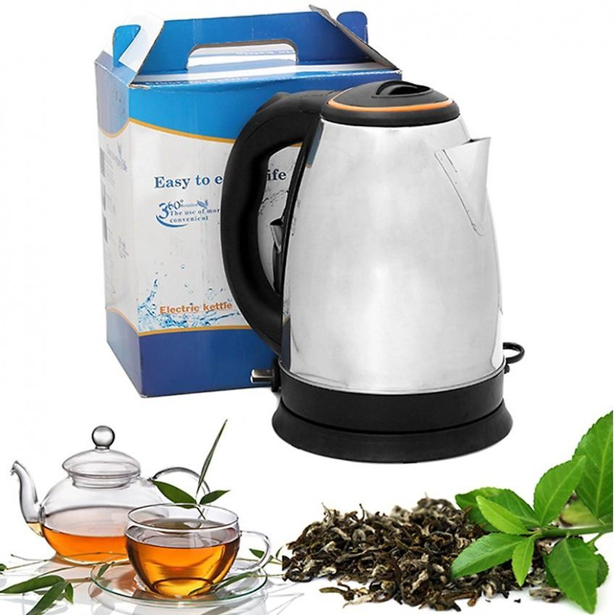 Ấm đun nước siêu tốc cao cấp, an toàn 1l8