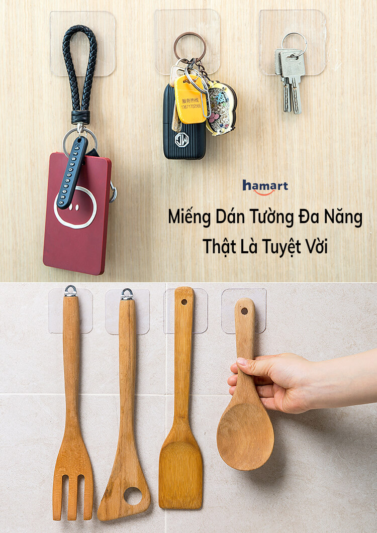 Băng Keo 2 Mặt Siêu Dính Acrylic 2 Lớp Keo Dày 1.5mm Miếng Dán 2 Mặt 3M Dính Tường Treo Đồ Đa Năng