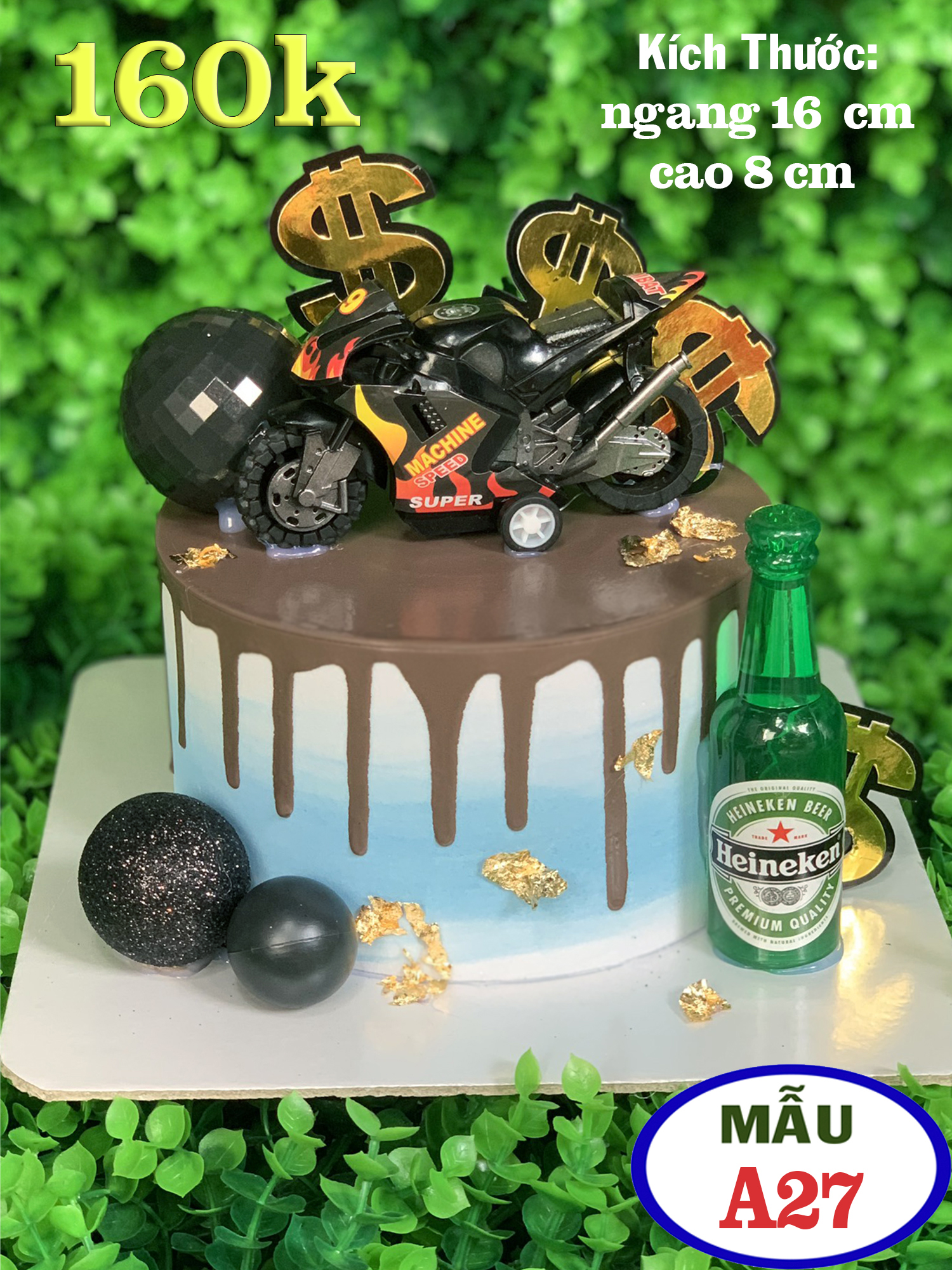 BTSN14 - Bánh sinh nhật Rượu Chivas Socola sz16