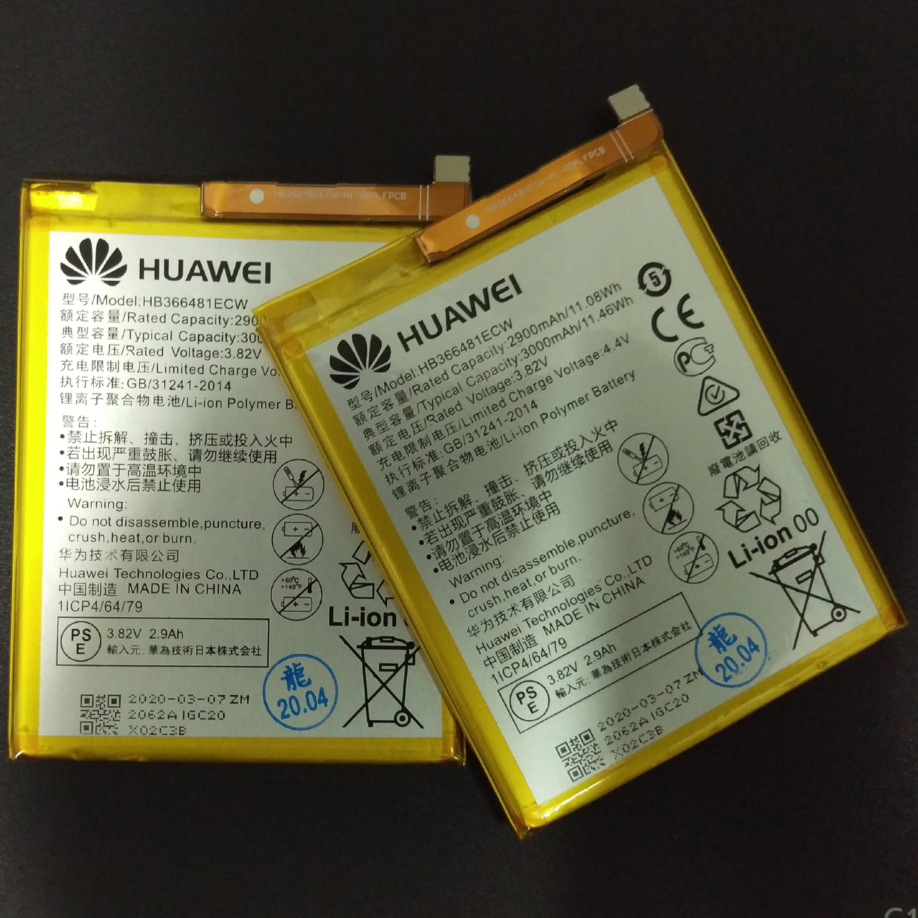 [HCM]Pin Huawei HB366481ECW Huawei Gr5 mini/ GT3/ Honor 9i / P10 Lite/ P20/ G9/ Nova 3E/ Y7 Pro 2018/ Y6 Prime 2018/Honor 7C