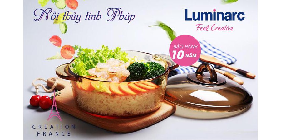 Nồi thủy tinh Luminarc Amberline Granite 2L N2266