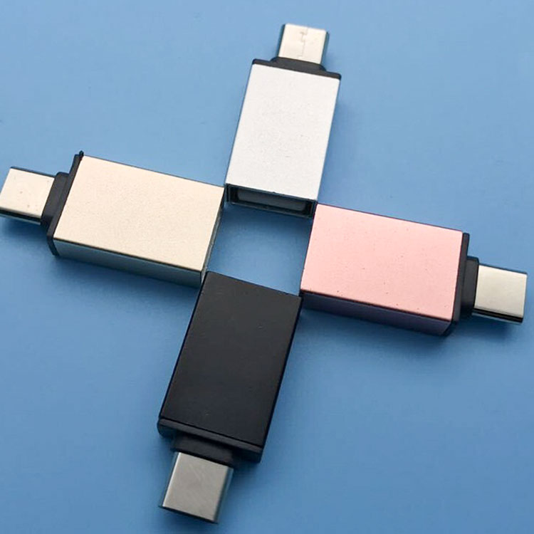 Đầu chuyển đổi từ USB sang Type C (Đen)
