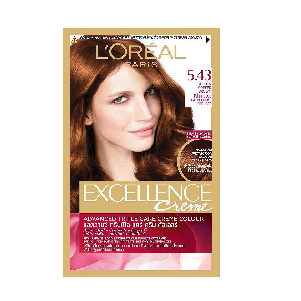 Nhuộm tóc Loreal Excellence Cream số 5.43