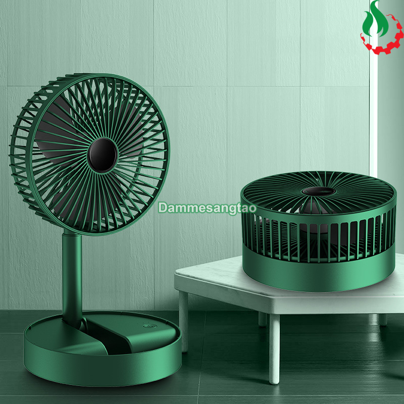 Quạt tích điện Mini gấp gọn 3 cấp tốc độ gió