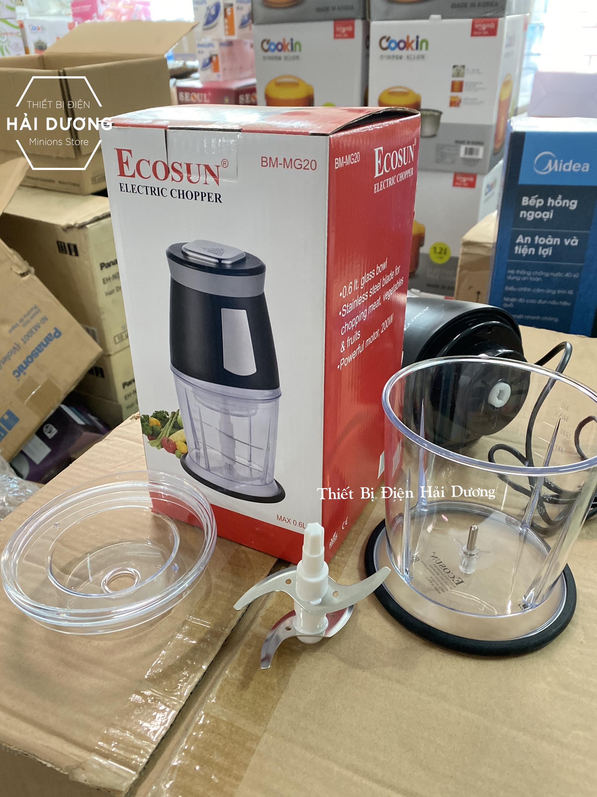 Máy Xay Thịt Ecosun BM-MG20 0.6L 200W - Bảo hành 12 tháng