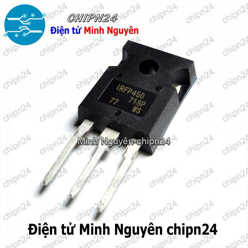 [1 con] (DT) Mosfet IRFP450 TO-247 Hàng Tốt 14A 500V Kênh N (IRFP450N0 450) - HH001770