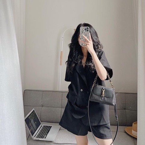 Set vest 4 cúc cộc tay Bigsize gọn dáng (60-90Kg) MS408