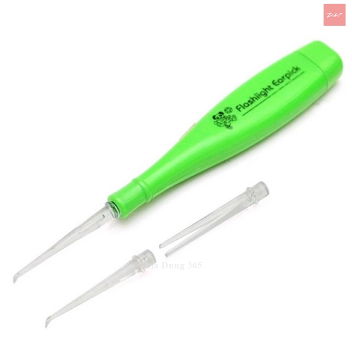 Dụng cụ lấy ráy tai có đèn - 3 đầu thay đổi