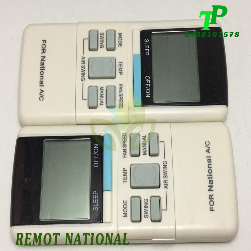 Điều Khiển, Remote Máy Lạnh Điều Hòa National (Tặng Kèm Pin)