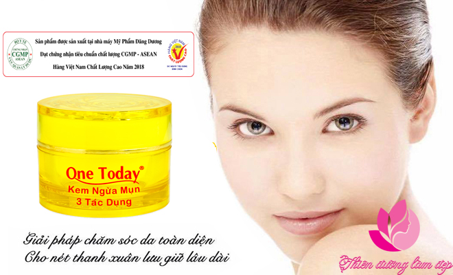 Kem ngừa mụn 3 tác dụng ONE TODAY - 8g