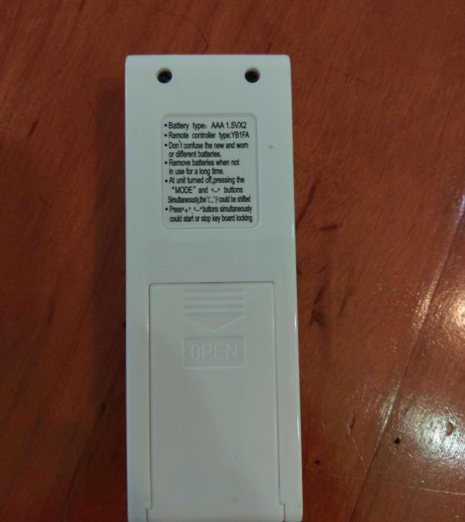 Điều khiển điều hòa nhiệt độ Sanyo (mẫu 1)