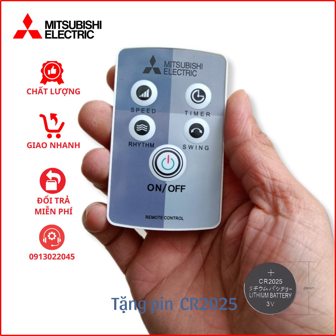 Remote cho quạt Mitsubishi