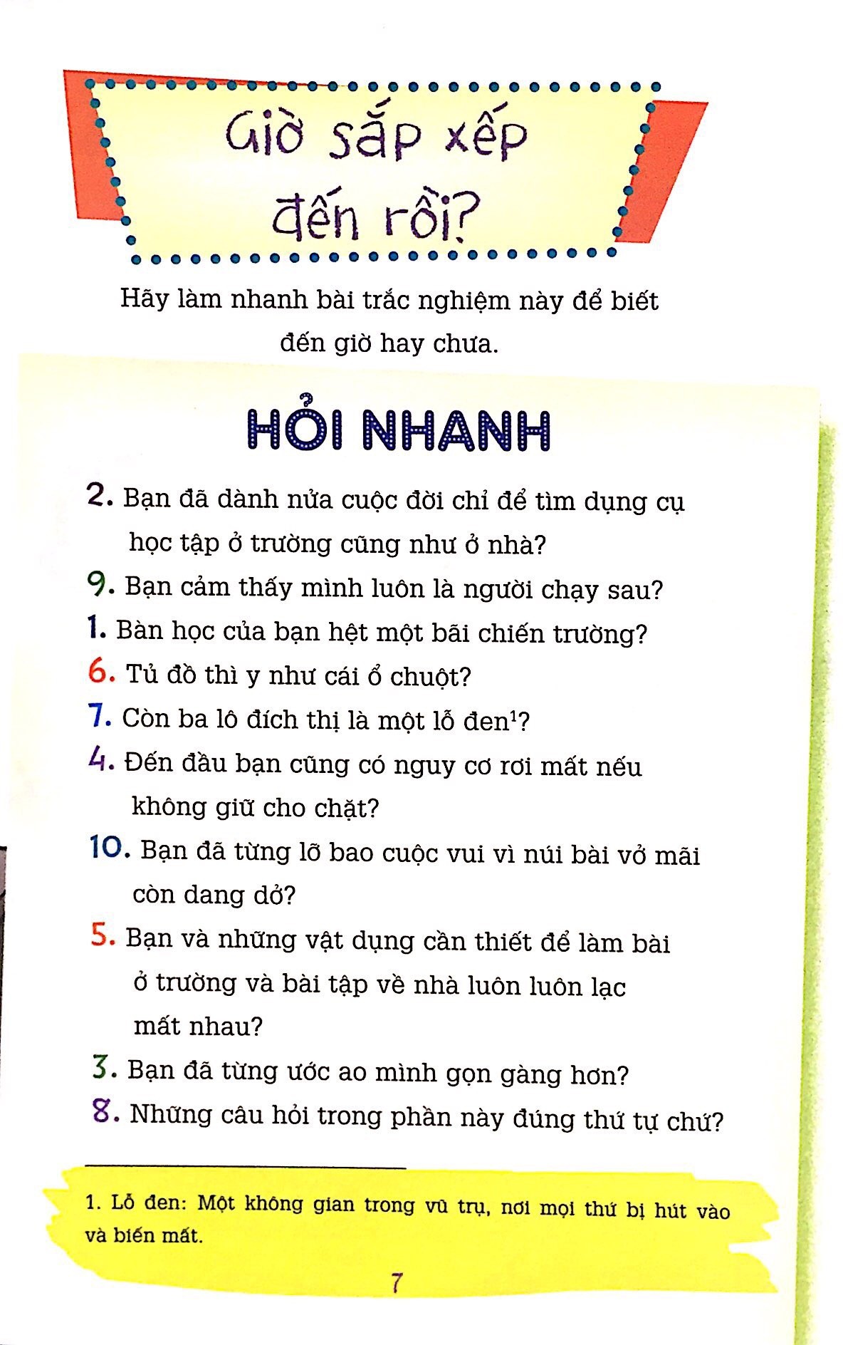 Sắp Xếp Mọi Thứ Ư? Chuyện Nhỏ!