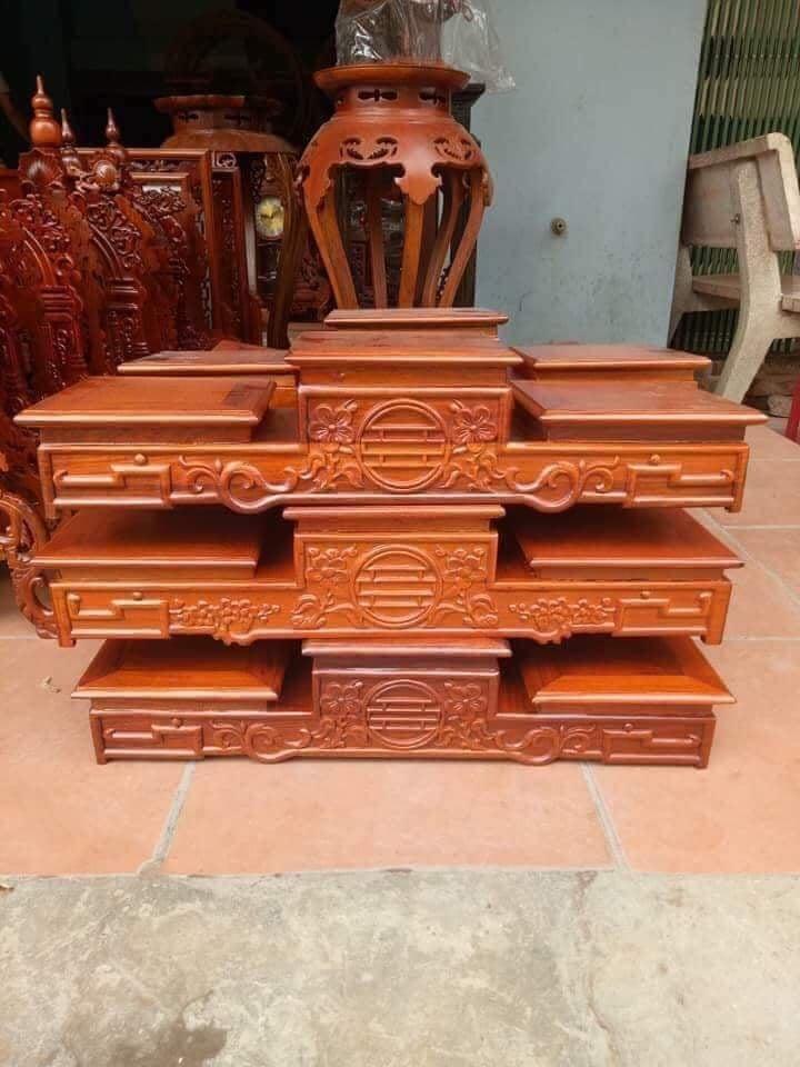 Đế kê bát hương tam sơn kích thước mặt 22