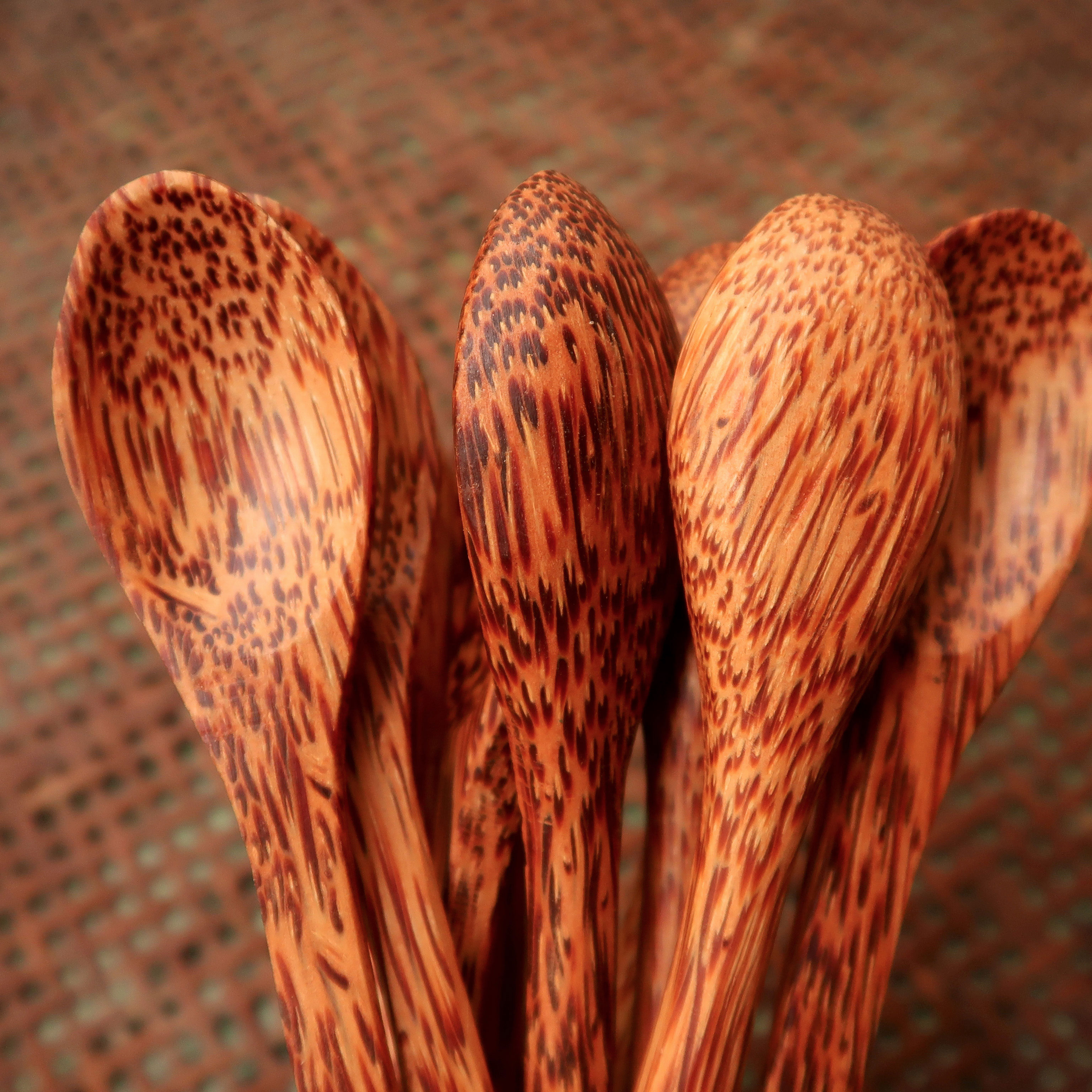 Wooden coconut spoon (size ~17x3 (cm))