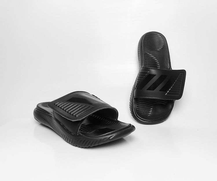 Dép Nam Quai Dán Xé Adidas Alphabounce Full Đen Mới