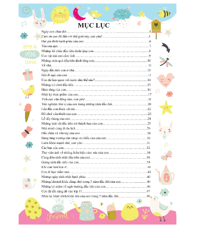 sách - A first five-year diary - Nhật Ký 5 năm đầu đời của bé