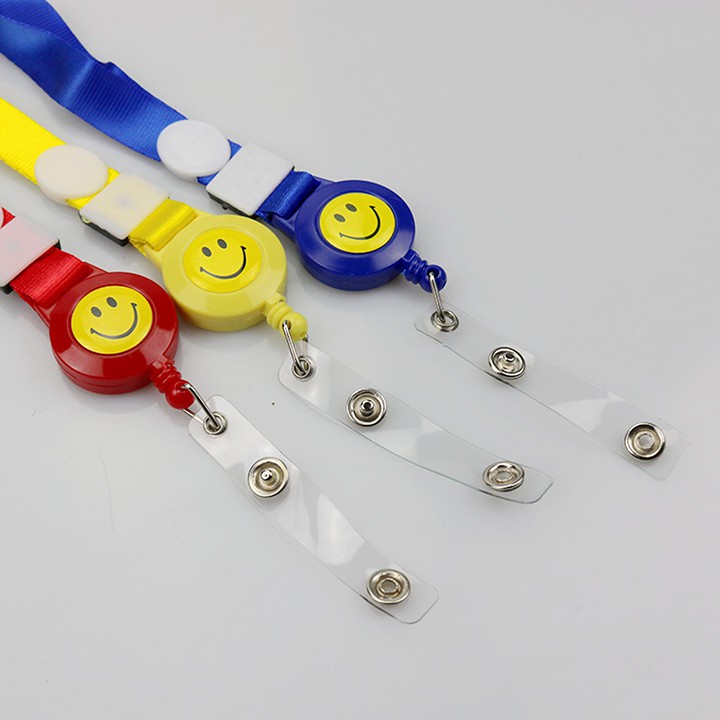 Dây đeo thẻ YOYO mặt cười dạng rút