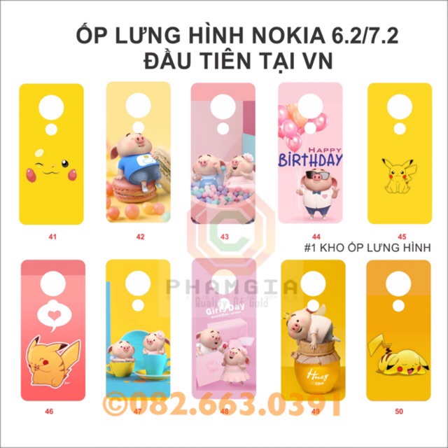 Ốp lưng in hình nokia 7.2 / 6.2 dẻo, đẹp dễ thương
