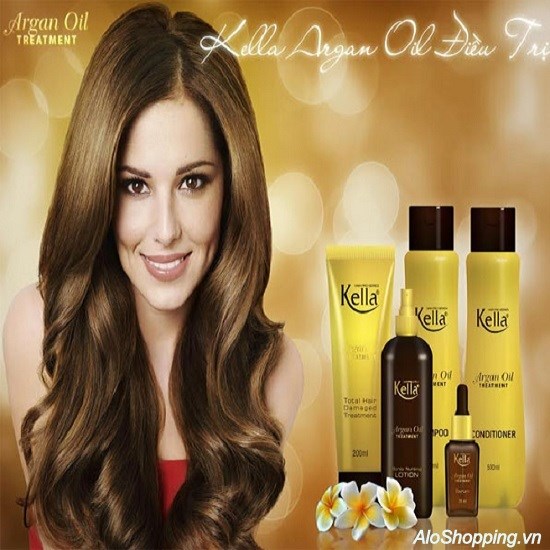 [HÀNG CÔNG TY] Cặp gội xả dưỡng tóc Kella Argan Oil 500ml