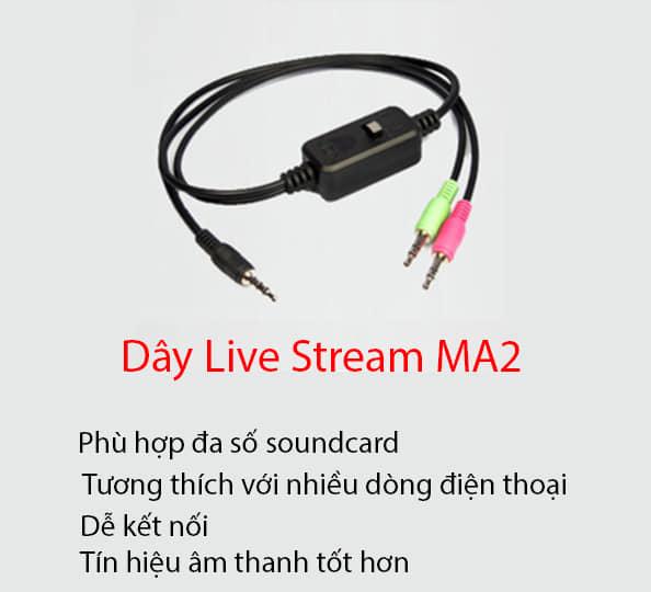 Dây 3 màu livestream XOX MA2 hàng tốt BH 6 tháng đổi mới