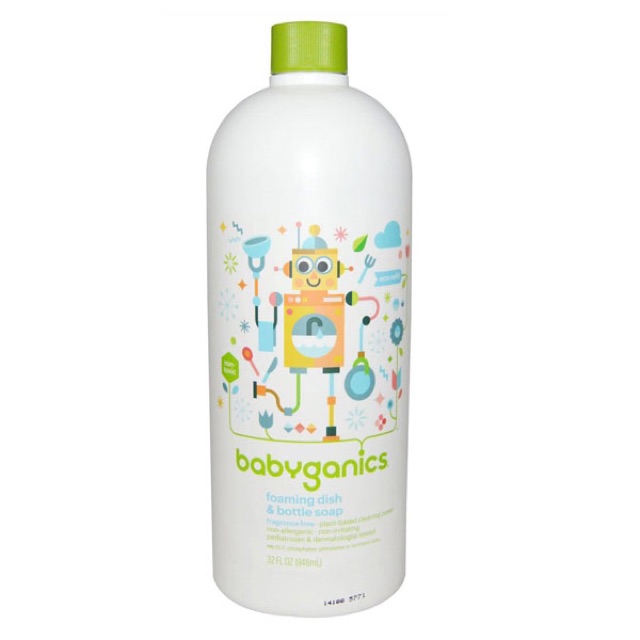 [HCM]Nước Rửa Bình Sữa Babyganics 473Ml- 946Ml
