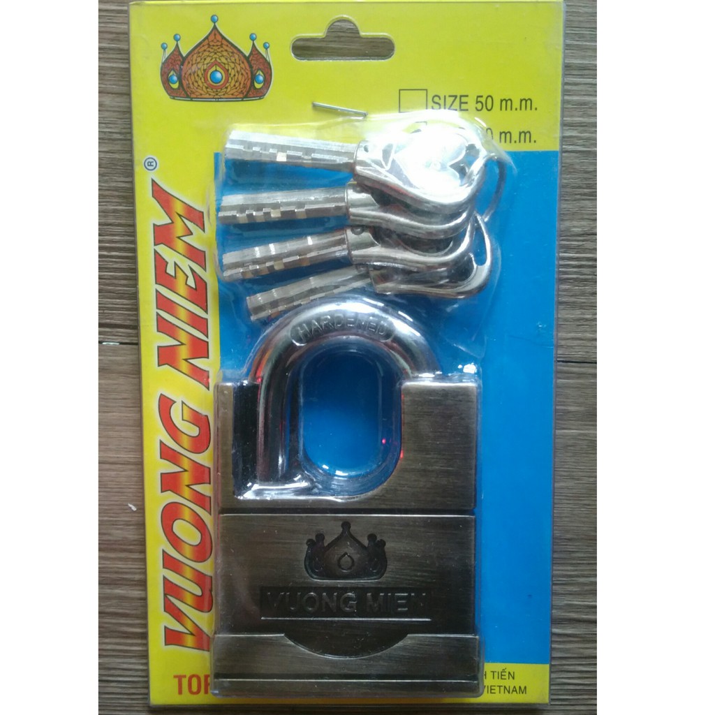 Ổ khóa của vương niệm chống cắt 60mm thân đồng rêu chìa chử z siêu an toàn