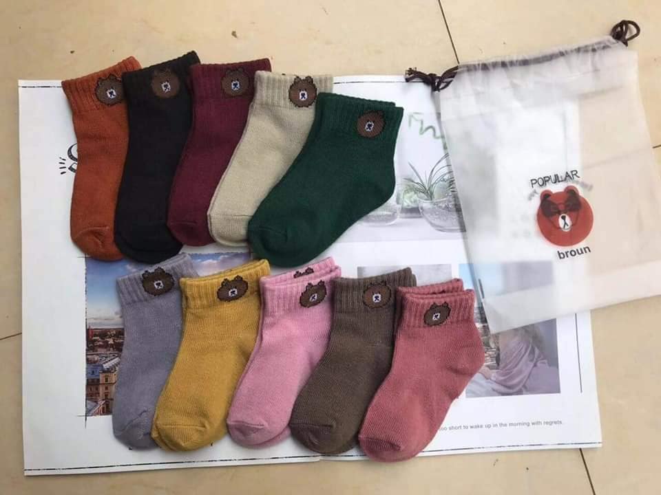 Set 10 đôi tất vớ Gấu cho bé