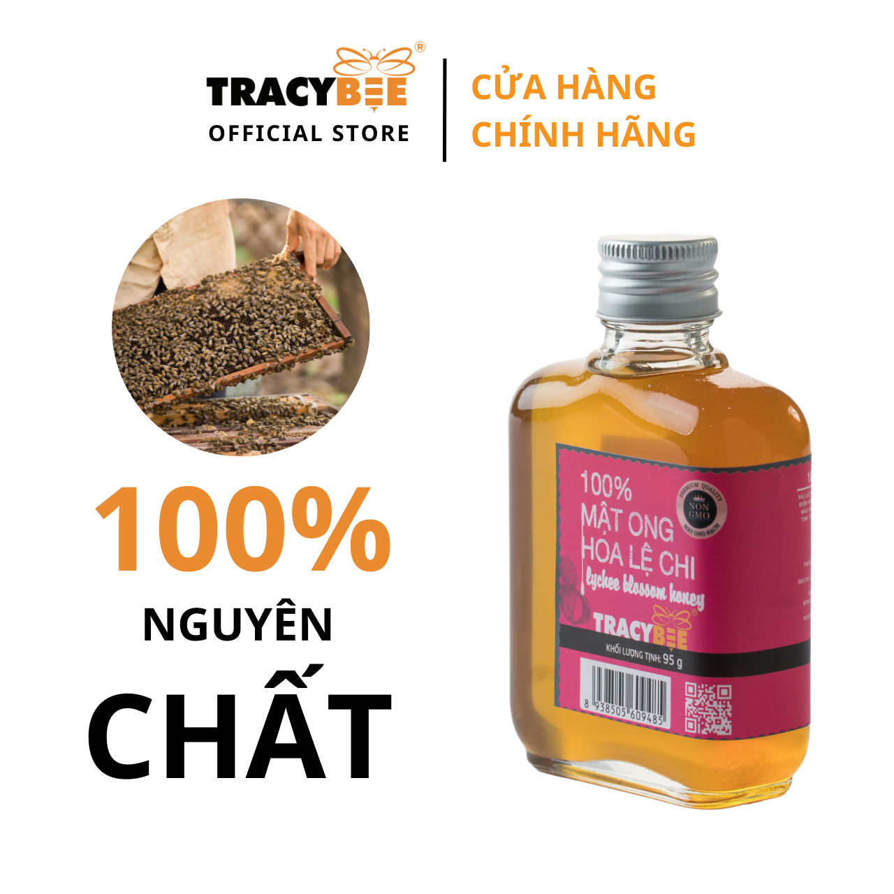 Mật Ong Hoa Vải Tracybee (95G)