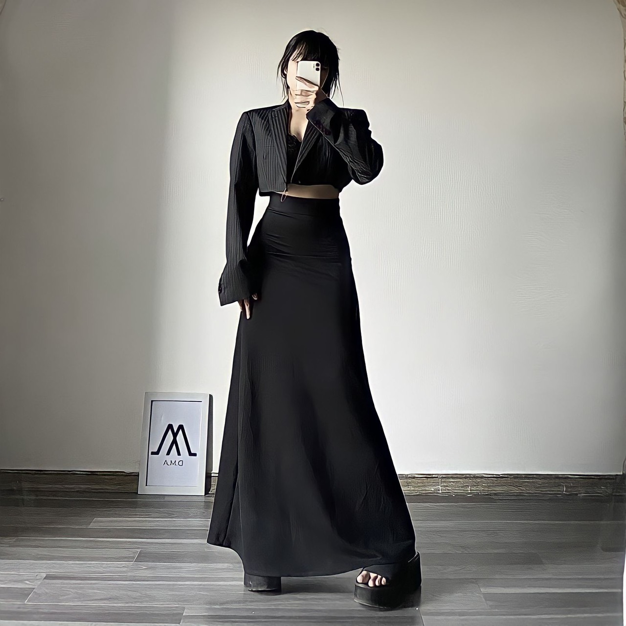 CHÂN VÁY DÀI BIGSIZE LƯNG CAO CV24 (TÁO ĐỎ BIGSIZE 55-90KG) 🍎🍎🍎