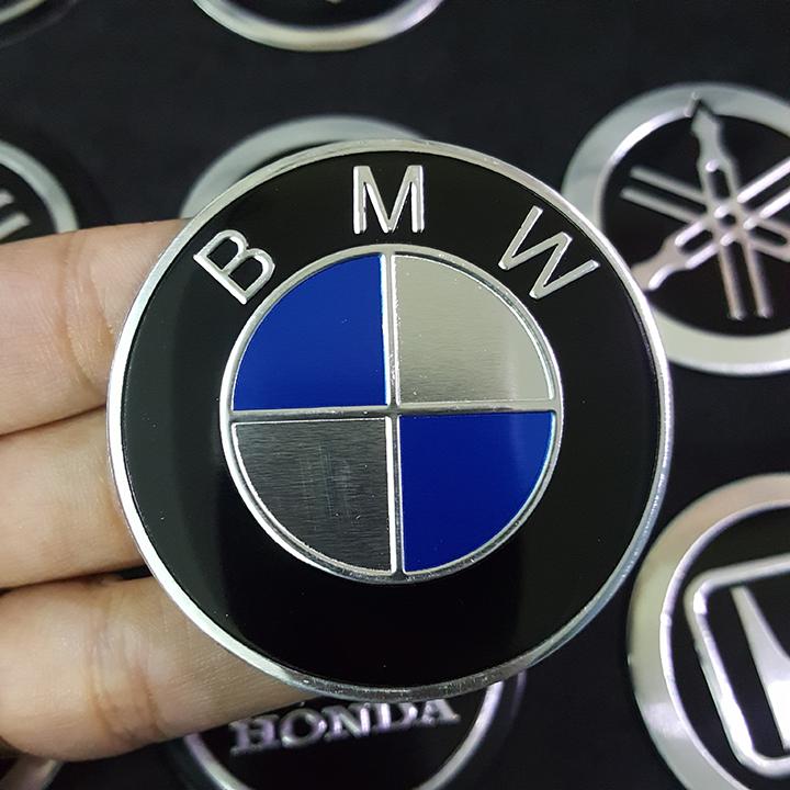 Miếng dán kim loại logo BMW 5.5cm
