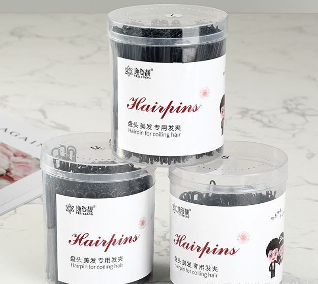 Kẹp chữ U trang điểm bới tóc (hộp 300 cây đủ 3 size S, M, L)