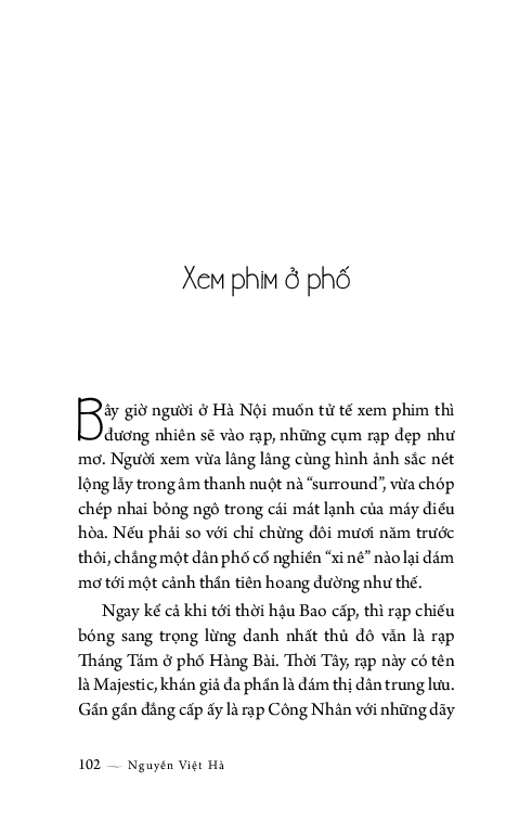 Giọng của phố - Nguyễn việt Hà