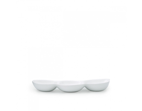Chén Chấm Ba Ngăn Horeca Melamine Cao Cấp- C112