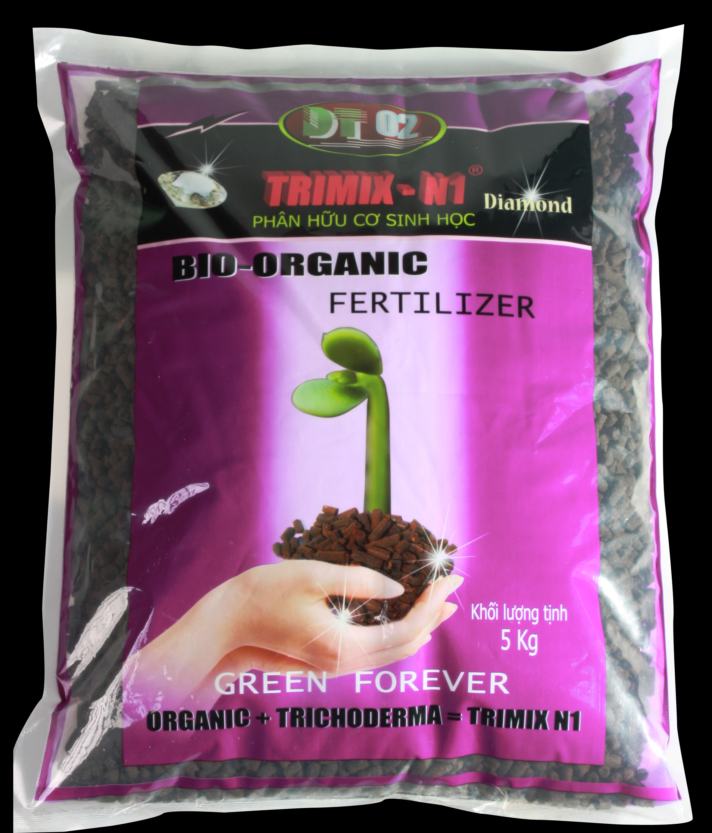 Phân hữu cơ sinh học TRIMIX-N1 dạng viên 5kg
