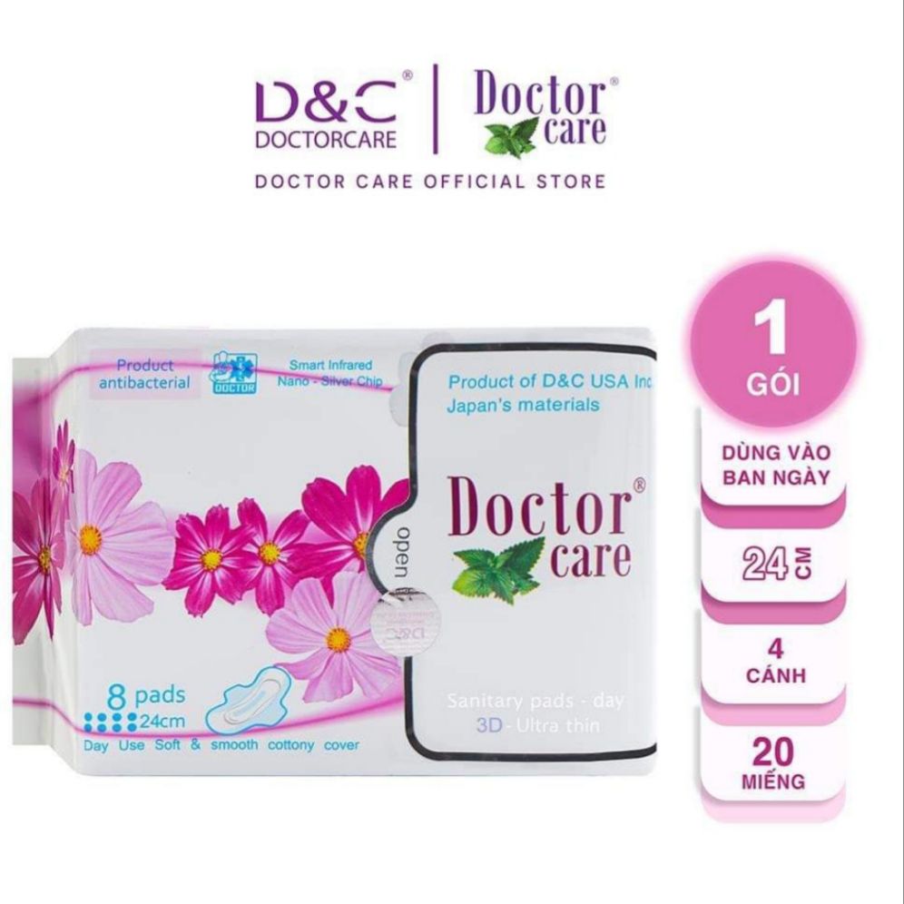 Chính Hãng  Combo 10 gói bvs Doctor care ban ngày