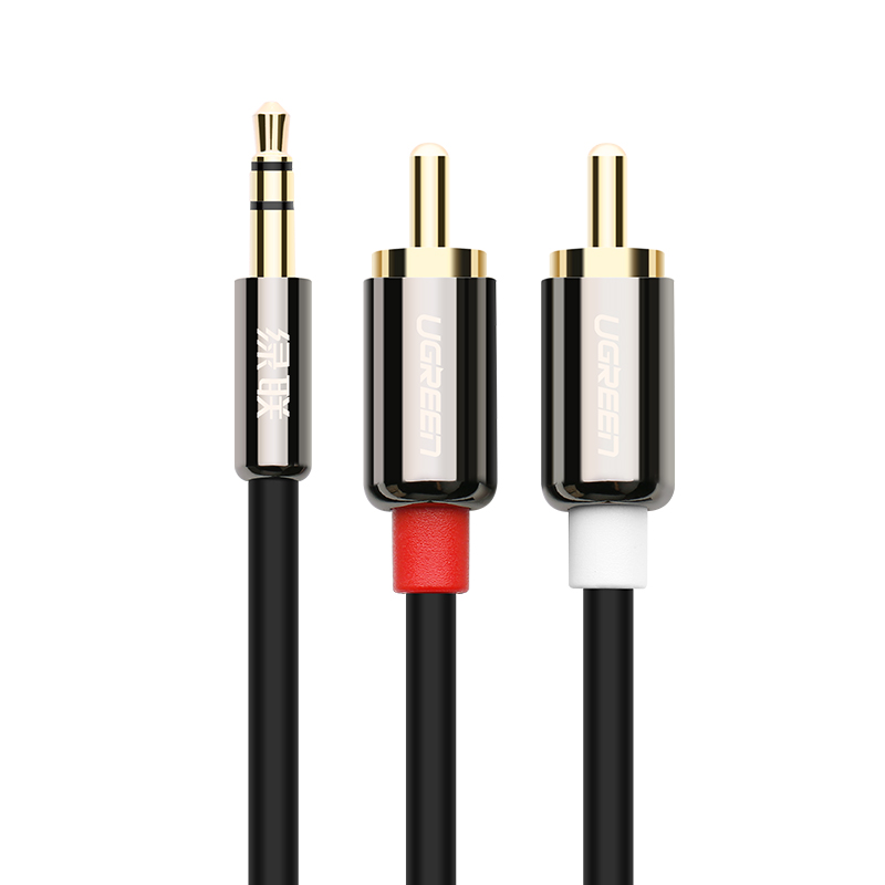 Cáp audio 3.5mm ra 2 đầu rca dài 1.5m ugreen 10583