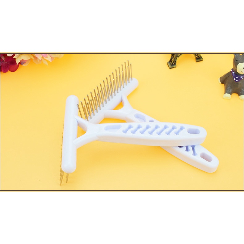 Lược chải lông chó mèo - lược bồ cào 2 hàng đinh