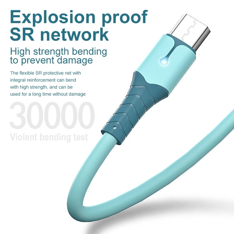 Dây cáp sạc nhanh cổng Micro USB / Iphone / Type C
