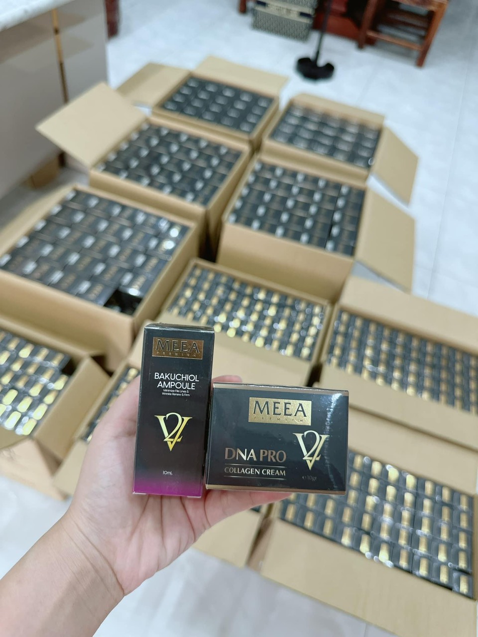Kem Face Collagen Cá Hồi V2 Meea Và Tinh Chất Mini