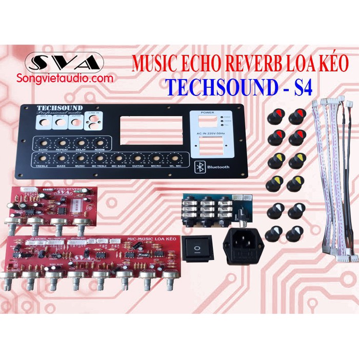 BỘ MẠCH MUSIC ECHO REVERB S4 (TẶNG MẶT)