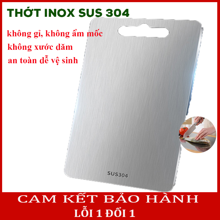 Thớt inox 304, thớt inox Anshin, thớt chống nấm móc, thớt kháng khuẩn, thớt giã đông nhanh